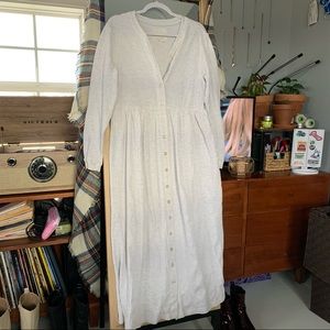 Long vintage sweater dress